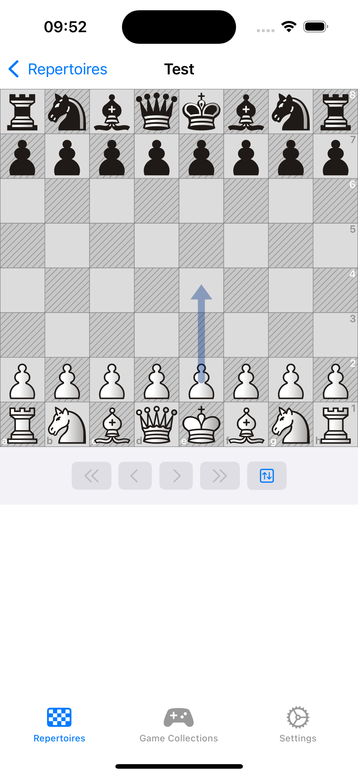 An image showing a chess board with a newspaper theme and alternative piece images.